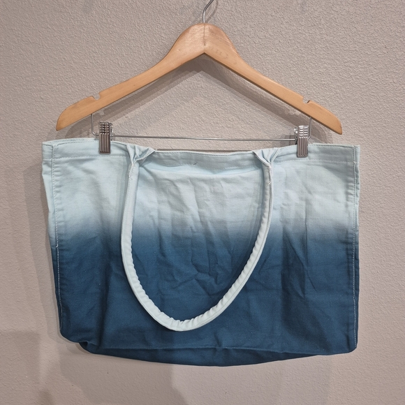 Athleta Teal Ombre Tote Bag - Picture 2 of 3